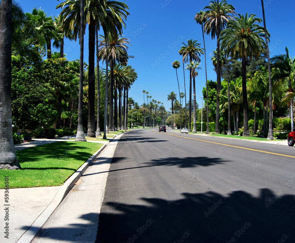 Fototapeta premium Avenue de Beverly Hills, Los Angeles