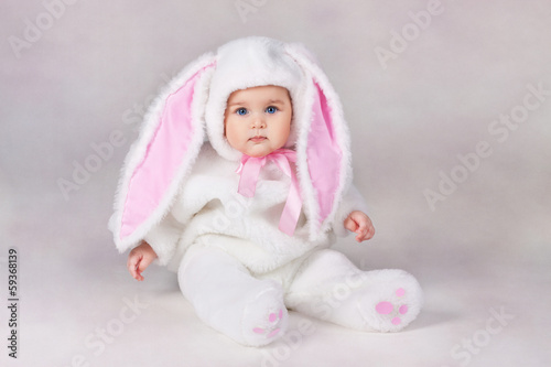 baby in bunny costume
