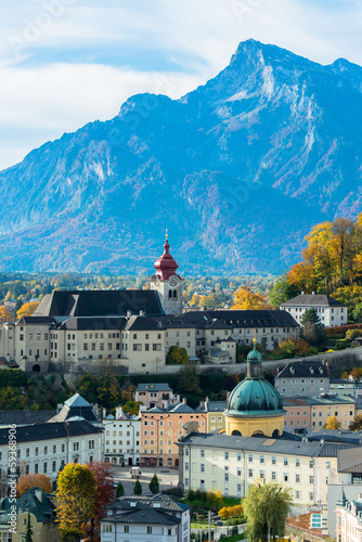 General view of the historical center of Salzburg, Austria