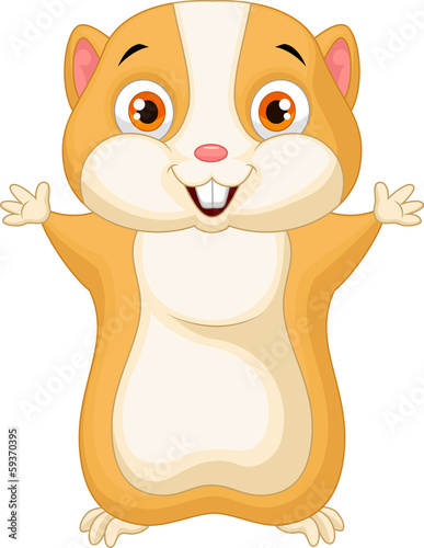 Cute hamster cartoon