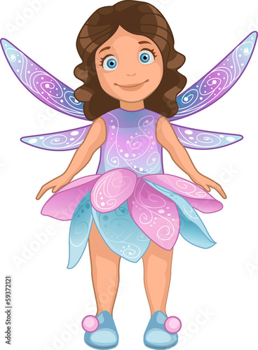 kid dressed as a fairy