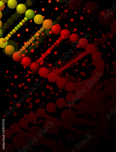 abstract vector illustration of a helical DNA