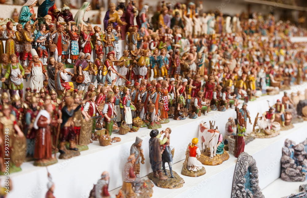 Figures for creating Christmas scenes