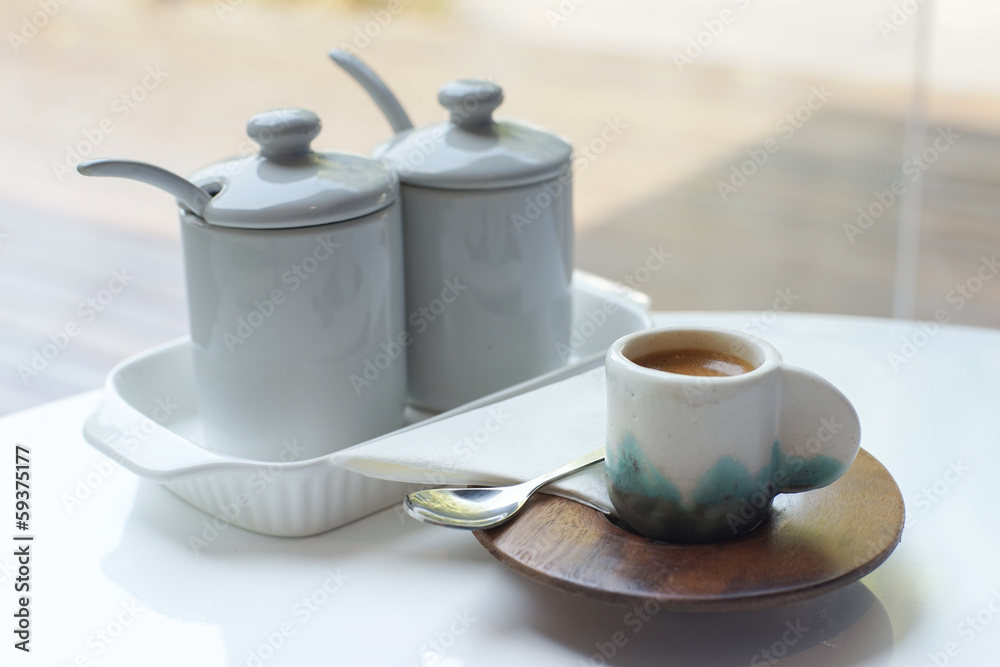 Fototapeta premium Coffee set