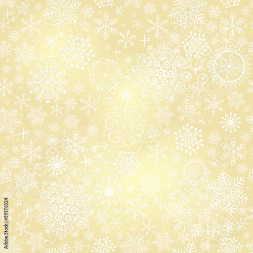 Seamless gold christmas pattern