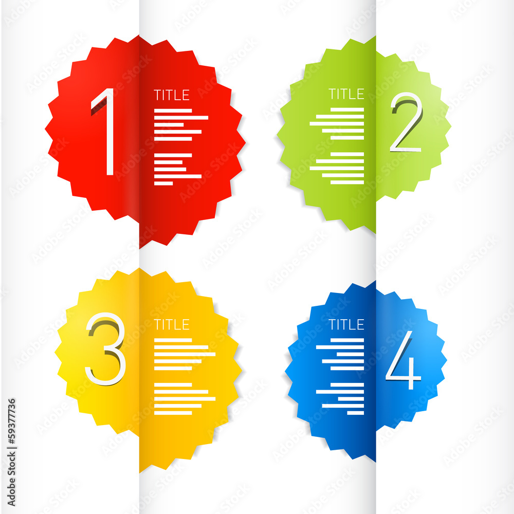 Vector Progress Steps for Tutorial, Infographics Stock Vector | Adobe Stock