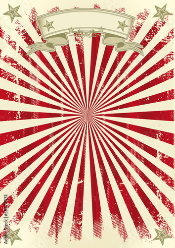 vintage red sunbeams