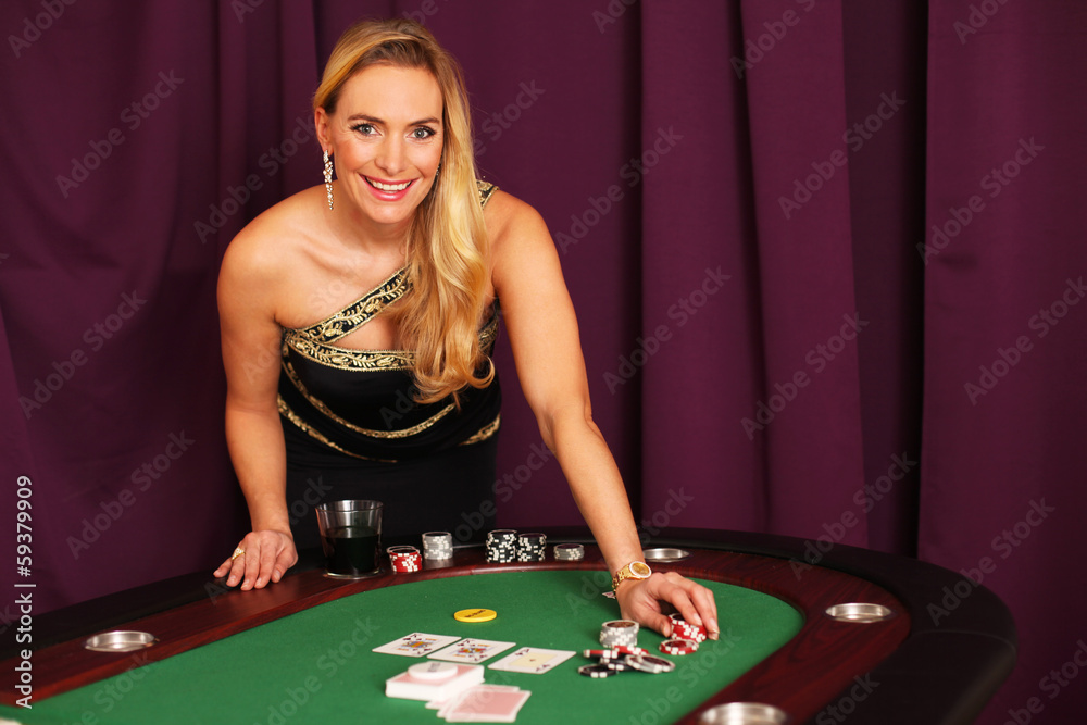 Hübsche Frau im Casino Hübsche Frau im Casino
