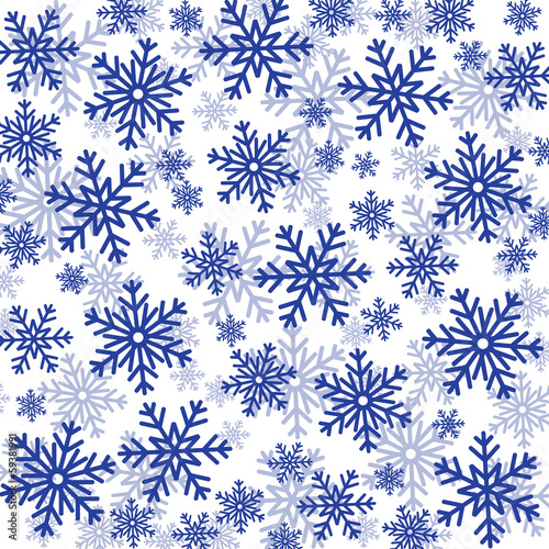 Snowflakes faling vector background