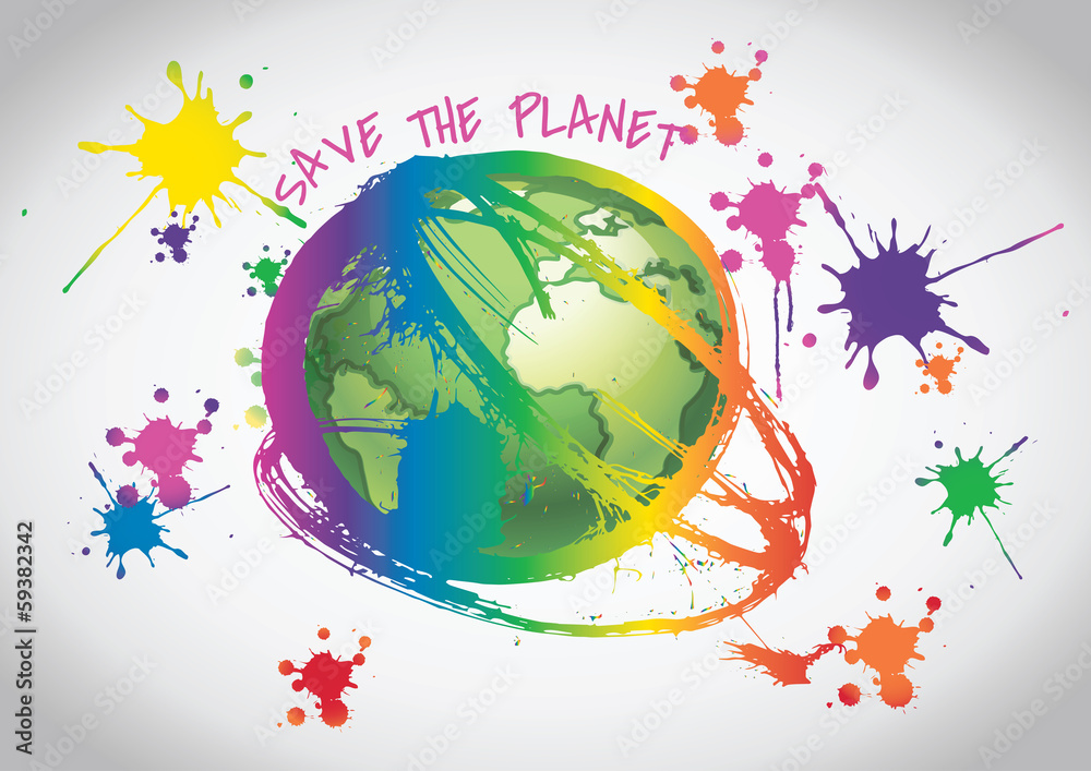 save the planet concept