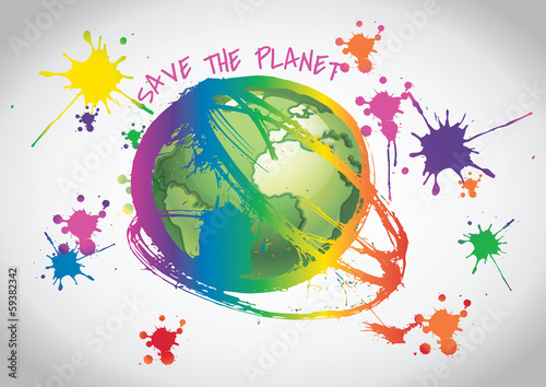 save the planet concept