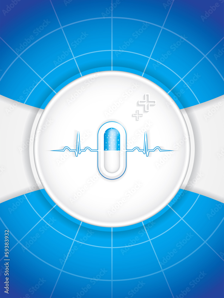 Obraz premium Blue alternative medication concept