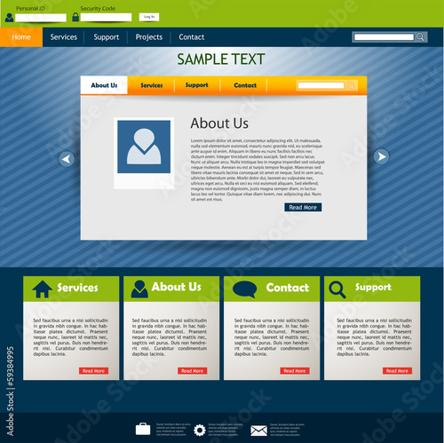 Business website template
