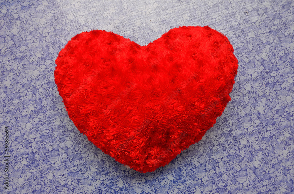 Fototapeta premium heart shape pillow