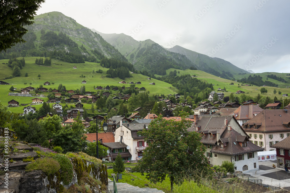 Valley in Gstaad, Switzerland