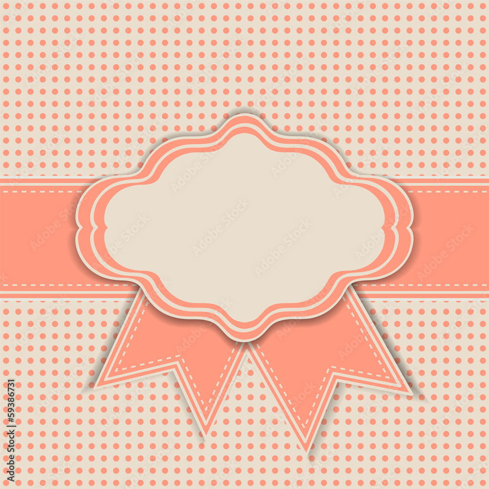 greeting, invitation card with a place for text.vector
