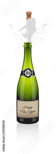 2014 Champagne bottle