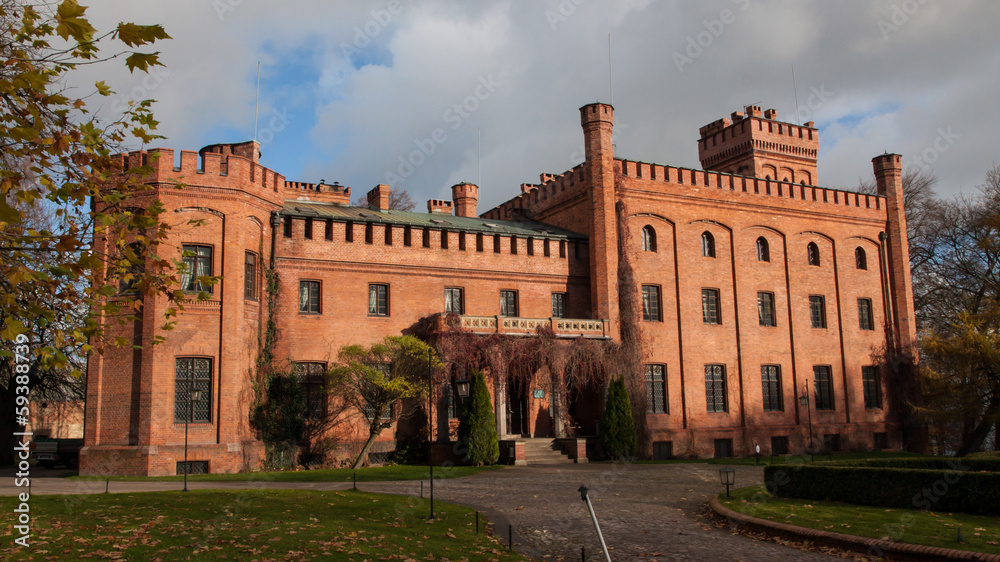 Rzucewo Castle in Poland Pomerania Region