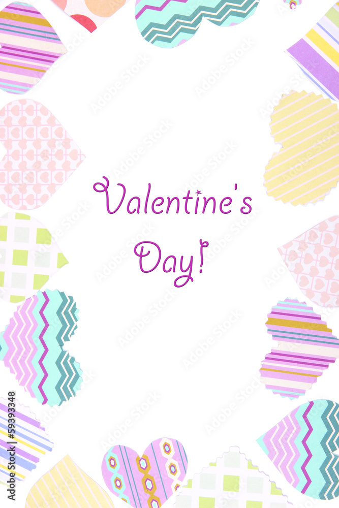 Beautiful decorative hearts, isolated on white Beautiful decorative hearts, isolated on white