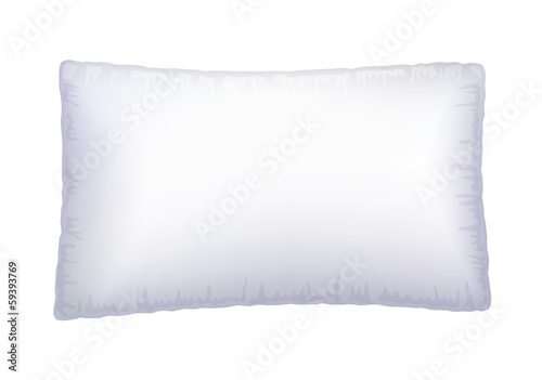 White pillow.