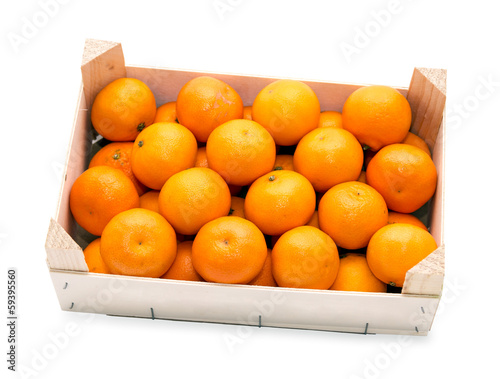 Mandarinen in der Kiste