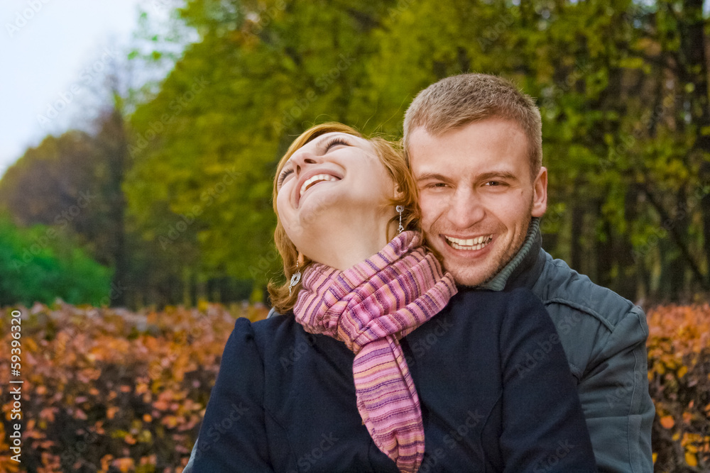 laughing couple