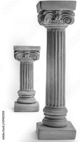 Two Columns on white background