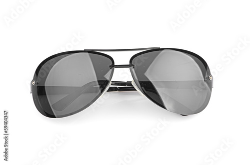 Aviator sunglasses isolated on white background