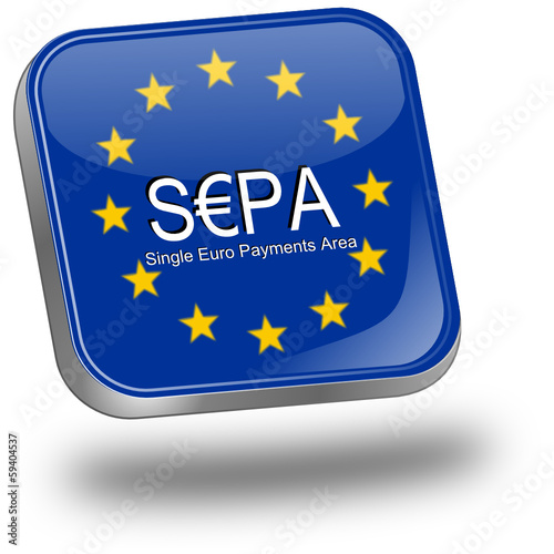 SEPA - Single Euro Payments Area - Button