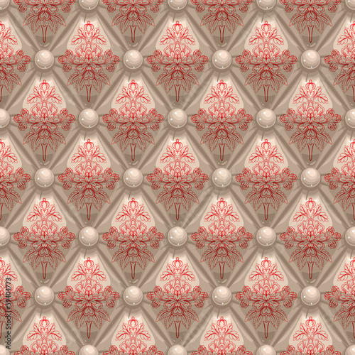 leather beige upholstery with pattern