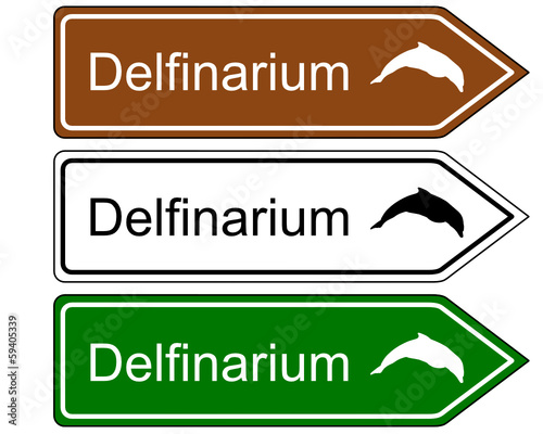 Wegweiser Delfinarium