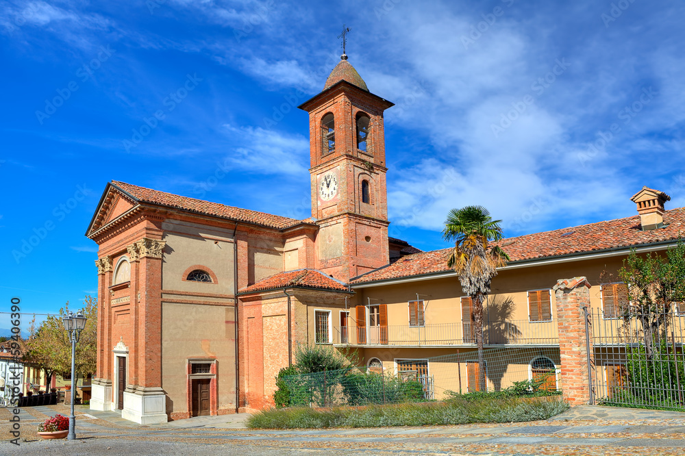 Church in small italian town.