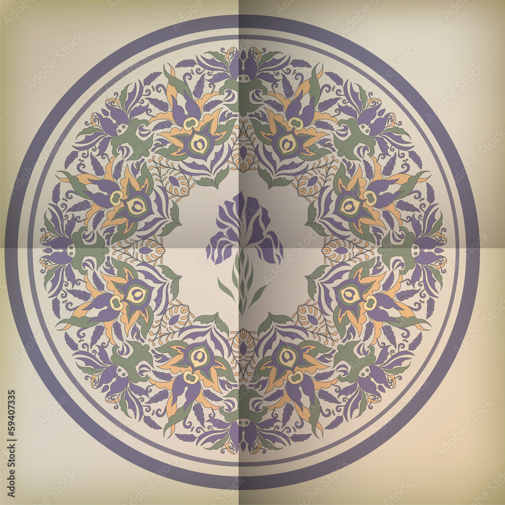 Beautiful ornament for greeting card vector Beautiful ornament for greeting card vector