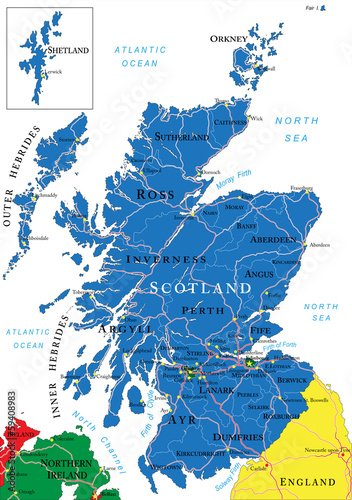 Scotland map