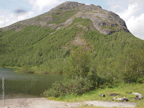 Big mountain in north of Russia photo