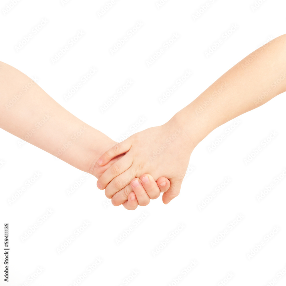 Little boy and girl holding hands. Friendship and love concept. Little boy and girl holding hands. Friendship and love concept.