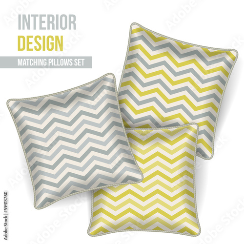 Set of decorative pillow