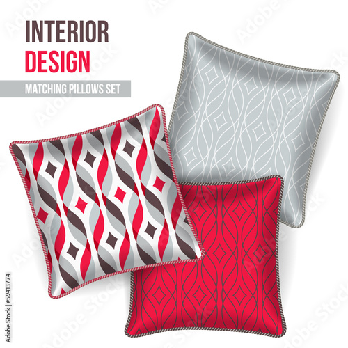 Set of decorative pillow