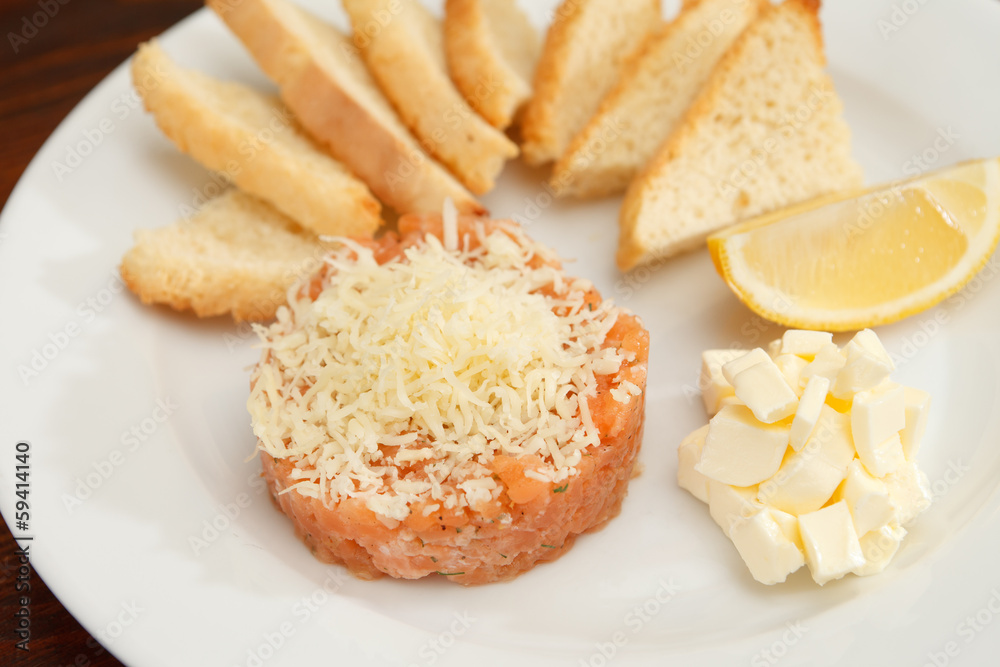 salmon tartare salmon tartare