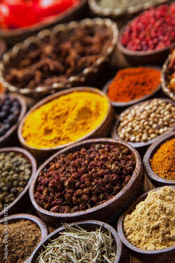 A selection of spices