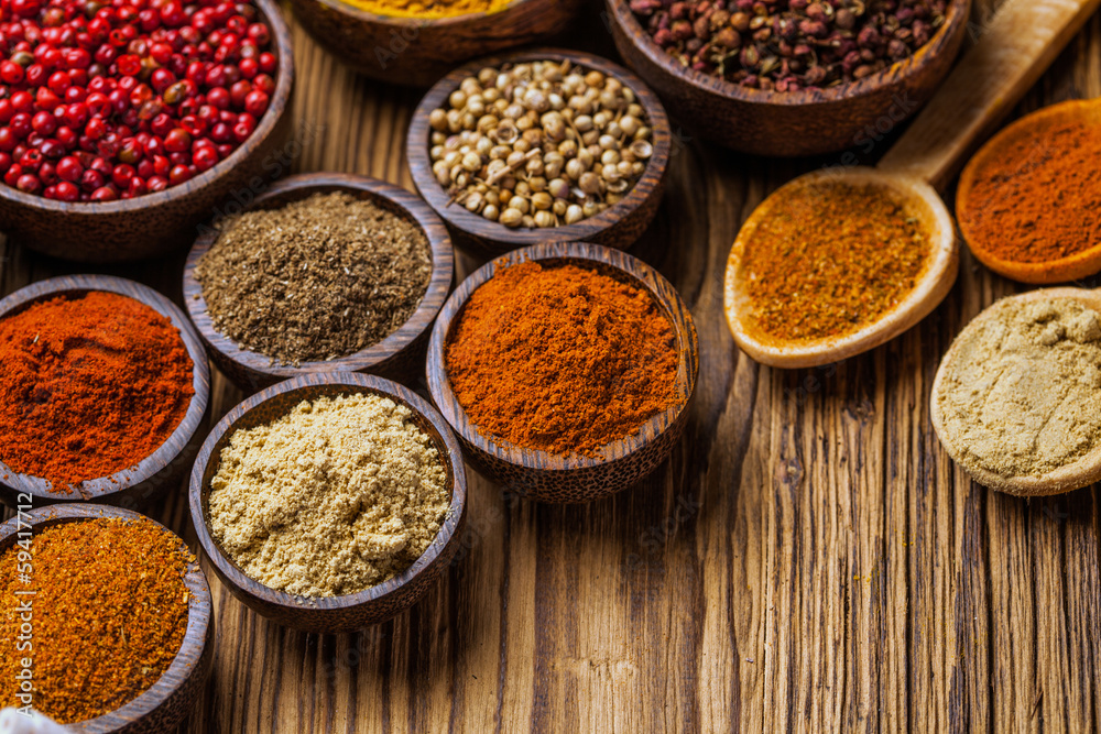 A selection of spices
