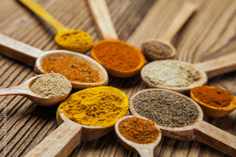 A selection of spices A selection of spices