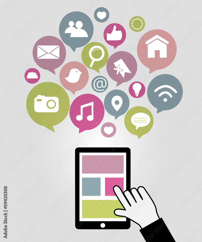 mobile phone concept of communication in the network mobile phone concept of communication in the network