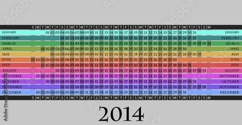 2014 calendar