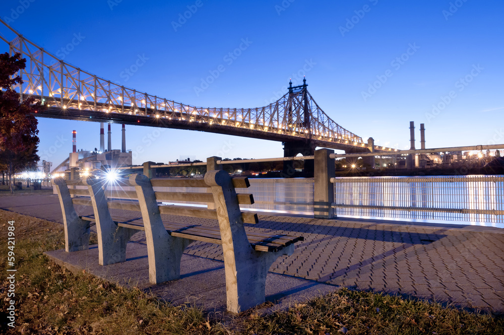 Obraz premium Roosevelt Island Promenade, New York City