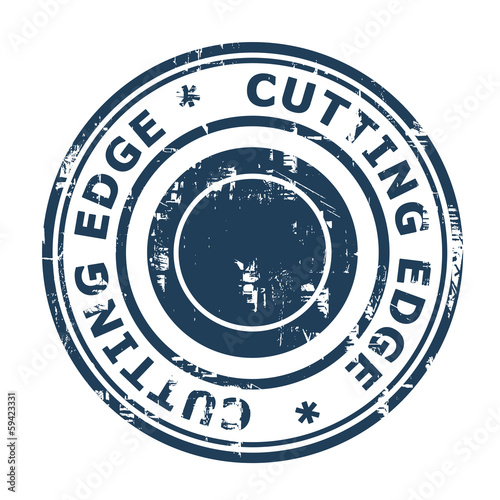 Cutting Edge concept stamp