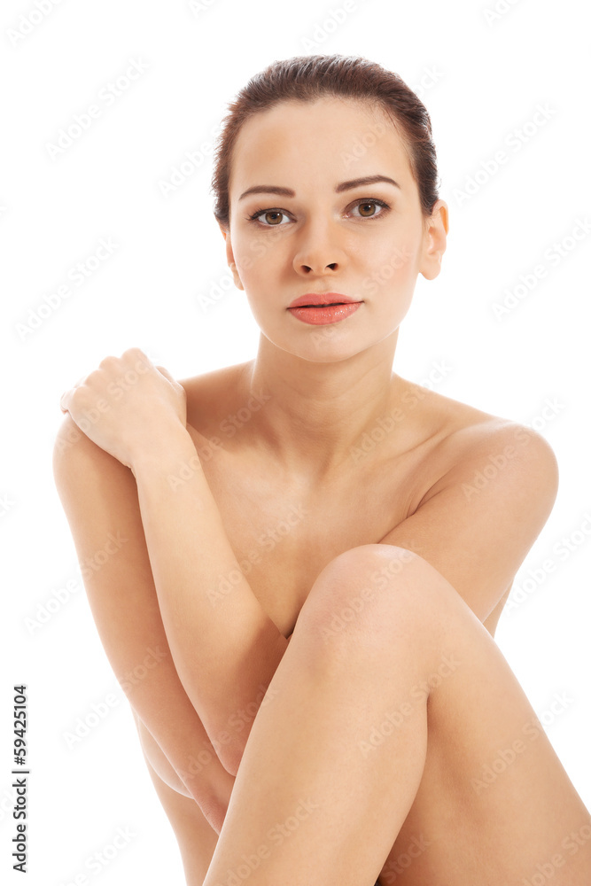 Portrait of beautiful nude woman. Portrait of beautiful nude woman.