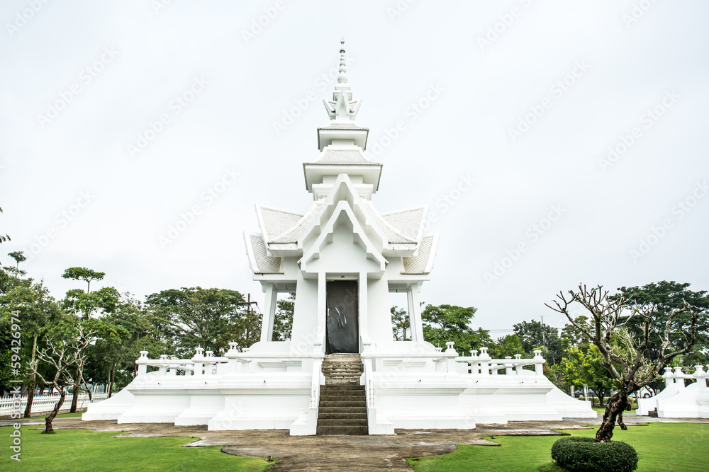 wat rongkhun in chiangrai province Thailand