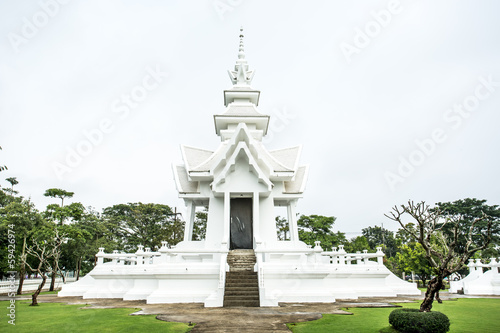 wat rongkhun in chiangrai province Thailand photo