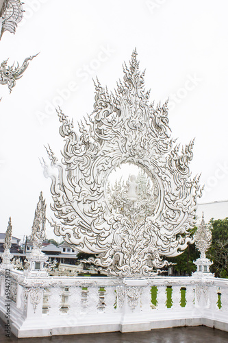 Wat Rong Khun the, White temple in Chiangrai province. Thailand © jukree